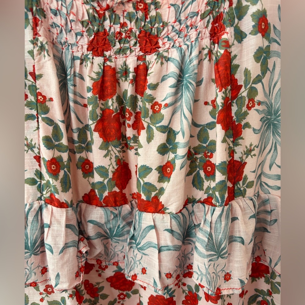 By Anthropologie / Sleeveless Square Neck Tiered Maxi Dress - Picture 5 of 5